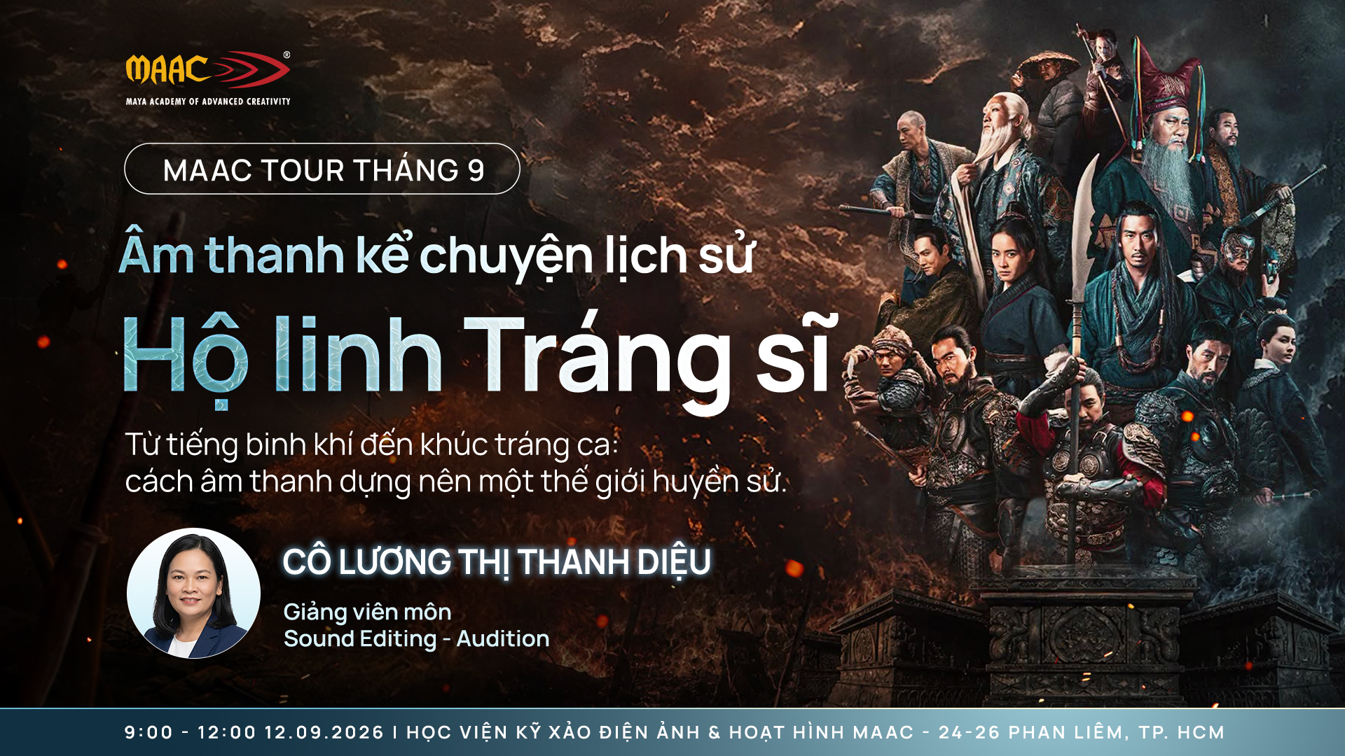 MAAC TOUR Tháng 9: Sound Editing – Âm Thanh Kể Chuyện Lịch Sử