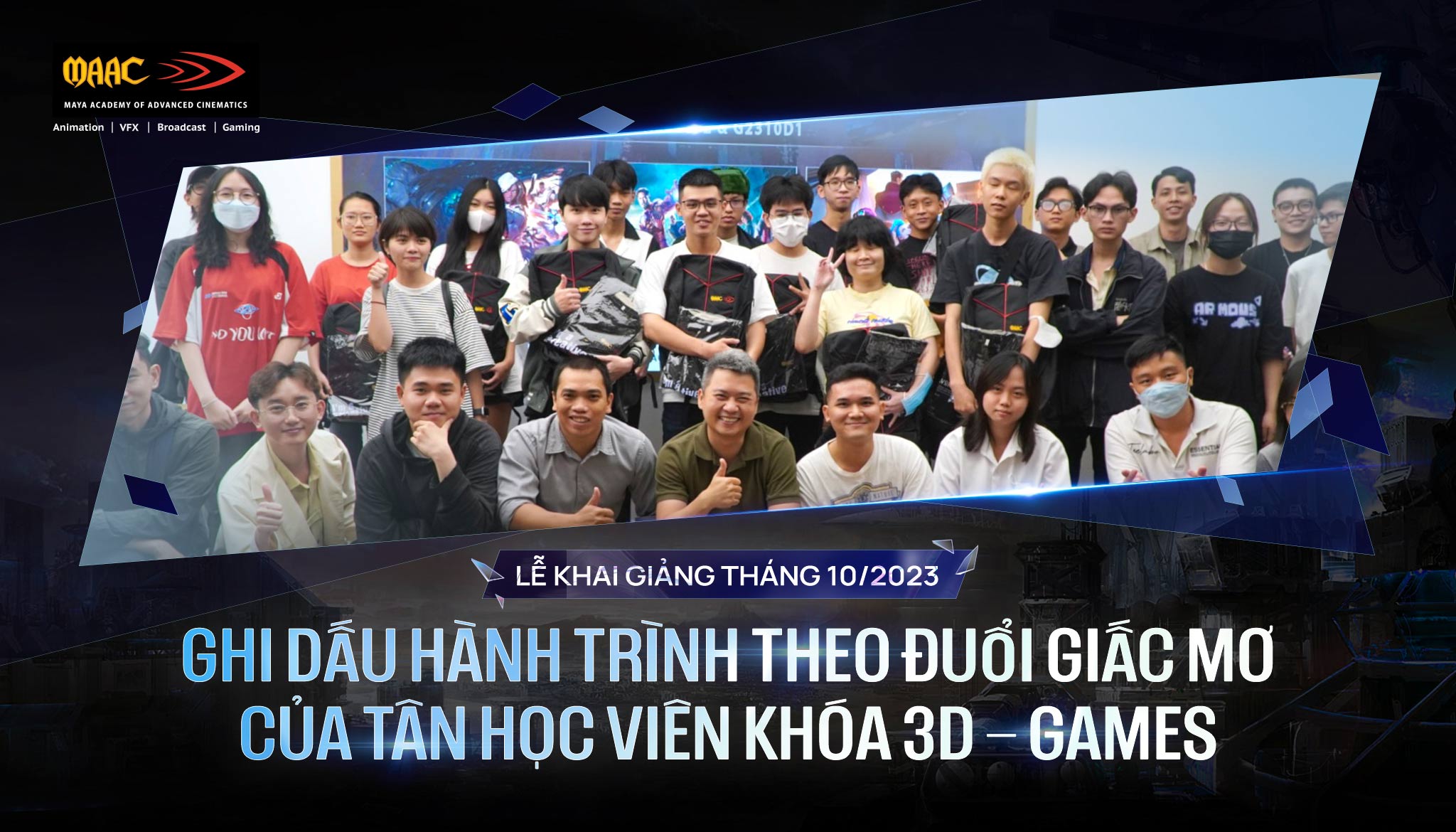 Lễ khai giảng tháng 10/2023: Ghi dấu hành trình theo đuổi giấc mơ của tân học viên khóa 3D - GAMES