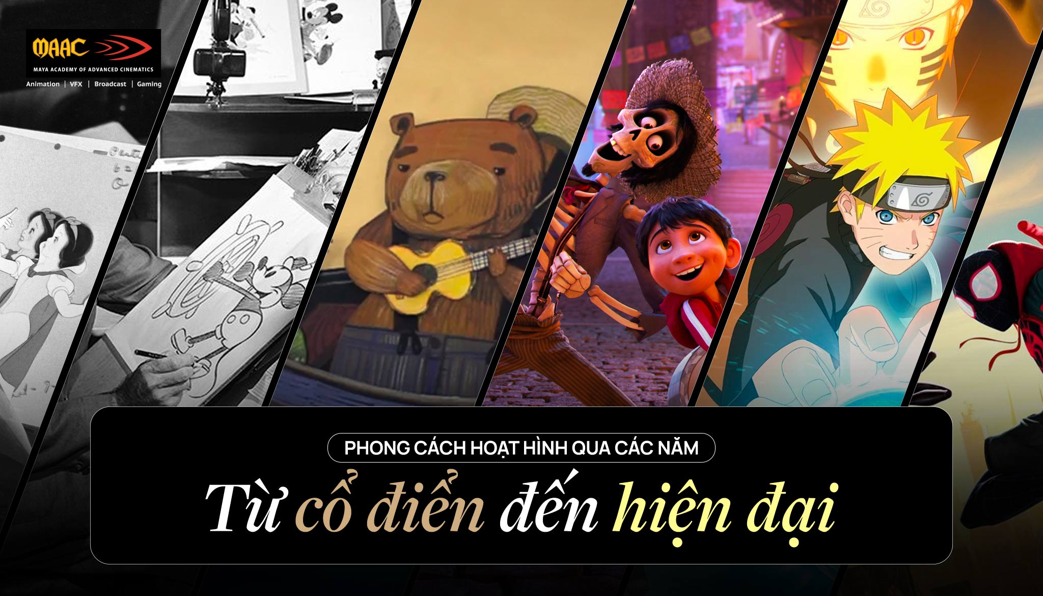 Phong cách hoạt hình qua các năm: Từ cổ điển đến hiện đại
